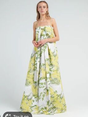 Bernadette Estelle Dress - Mimosa/White
